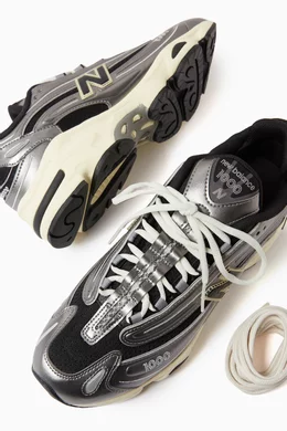 Buy New Balance Grey 1000 Sneakers in Synthetic Leather Mesh For Men Online Ounass Saudi