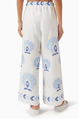 Peacocks linen shorts top