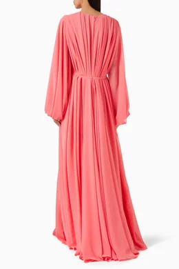 reem acra pink dress Pink Glamour Look 16