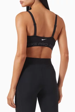 Buy Nike Black Indy Medium-support Padded Sports Bra For Women