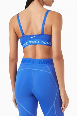 Buy Nike Blue Indy Medium-support Padded Sports Bra For Women
