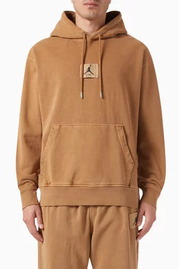 Buy Nike Brown Jordan Essentials Flight Hoodie in Cotton Fleece