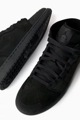 Buy Jordan Black Air Jordan SE Craft Mid-top Sneakers in Leather