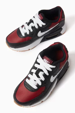 Airmax 90 Red Black Leather Buy Nike Black Air Max 90 LTR In