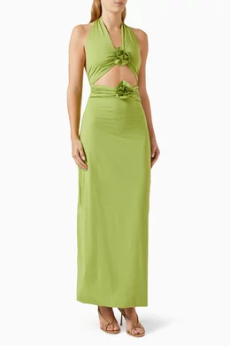 green emerald velvet dress Amazon.com: MAYGEL CORONEL, Afelio Bodydress, One Size, Pascolo Green :  Amazon Luxury main image 1