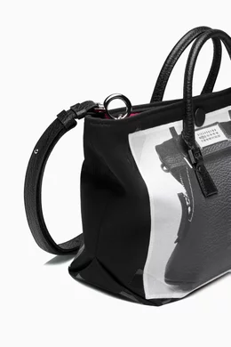 大人気【Maison Margiela】 マイクロ Trompe L'oeil 5AC バッグ Buy Maison Margiela Black Trompe L'oeil 5AC Micro Shopping