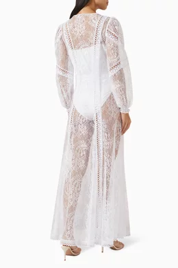 White lace cover up jacket discount