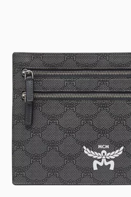 Buy MCM Grey Small Himmel Crossbody Pouch in Lauretos For UNISEX Online Ounass Saudi