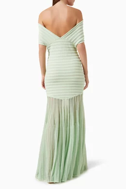 Buy Alexis Green Marce Off-shoulder Maxi Dress For Women Online | Ounass  Saudi