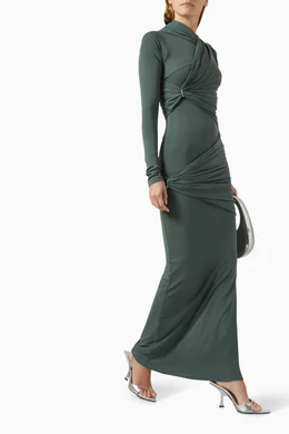 Buy Paris Georgia Green Aria Maxi Dress in Tencel For Women Online | Ounass  Saudi