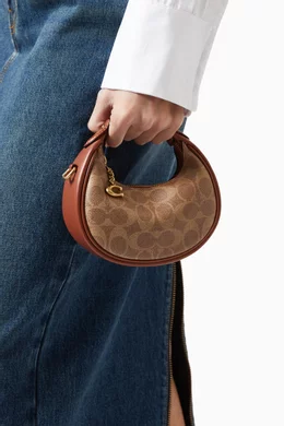 Buy Coach Brown Jonie Bag In Signature Canvas Leather For Women