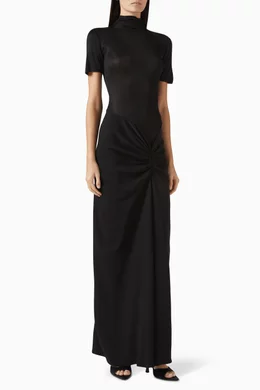 ワンピースその他 CHRISTOPHER ESBER Women Dresses 23033053 BLACK Christopher Esber Framed Drape Slice Dress - Black – The