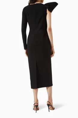 Buy Roksanda Black Margarida Midi Dress For Women Online | Ounass Saudi