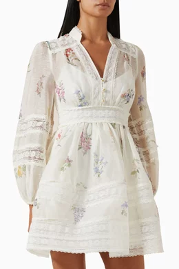 natura v neck lace mini dress Natura V Neck Lace Mini Dress  Club21.com