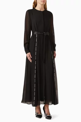 chinese dress ladies BLACK TAPE Women's Petite Sunshine Burst Drawstring Waist Maxi Dress S   2ndchancebyOTR