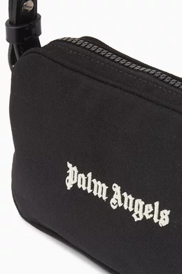 Buy Palm Angels Black Logo Camera Bag in CORDURA For Men Online Ounass Saudi