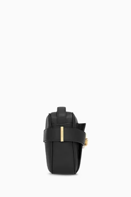 Buy Ferragamo Black Archive CC Nero Shoulder Bag in Leather For