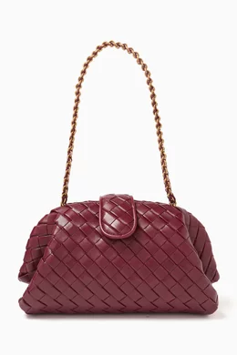 ショルダーバッグ・ポシェット BOTTEGA VENETA BURGUNDY SMALL TEEN LAUREN 1980 SHOULDER BAG Bottega Veneta Women's' Teen Lauren 1980 Shoulder Bag in Red