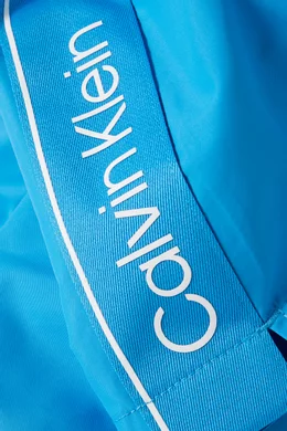 Buy Calvin Klein Blue Medium Drawstring Swim Shorts in Recycled Polyester For Men Online Ounass Saudi