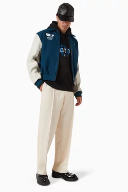 Buy Arte Antwerp Green Jonah Team Jacket in Wool-blend For Men