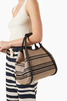 Buy Max Mara Neutral Small Marine Bag in Jacquard For Women Online