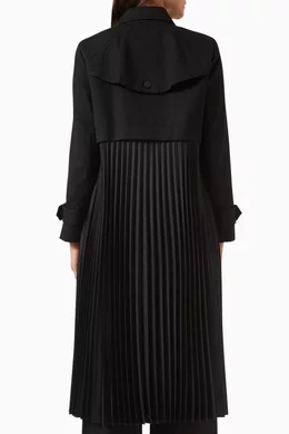 Pleated Trench Coat