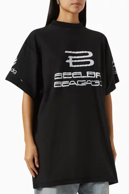送料込+BALENCIAGA＋AI GENERATED INSIDE-OUT Tシャツ Balenciaga Men's AI Logo Inside Out T-Shirt in Faded Black