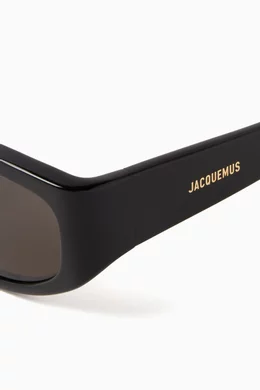 JACQUEMUS ブラック Les Lunettes Gala サングラス Jacquemus Les Lunettes Gala サングラス | ブラック | FARFETCH JP
