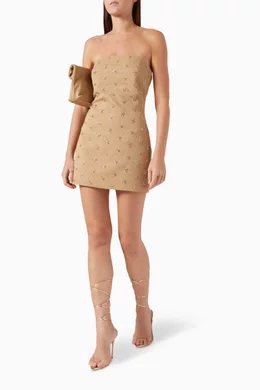 Buy Bec + Bridge Neutral Sunseeker Sequinned Mini Dress For Women Online |  Ounass Saudi