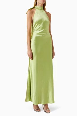 misha green dress MISHA | THE Alusia Dress main image 0