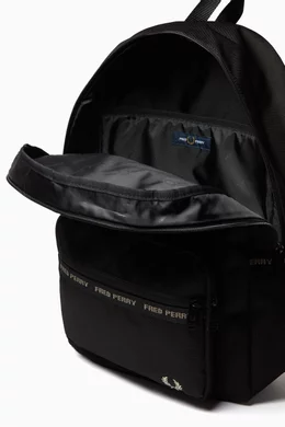 Buy Fred Perry Black Logo tape Backpack in Recycled Nylon For Men Online Ounass Saudi