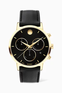 Buy Movado Black Museum Classic Chronograph Watch, 42mm For Men