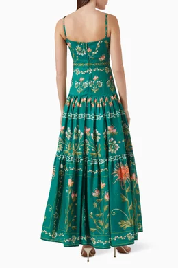 green agua bendita dress Emerald Green Velour Audrey Style 50s Swing Dress – Pretty Kitty Fashion main image 1