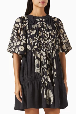 thea black embroidered mini dress Aretha Mini Dress main image 1