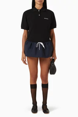 【関税&送料込】Miu Miu Camel Mohair Blend Mini Skirt Miu Miu Mohair Mini Skirt in Blue | Lyst UK