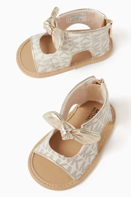 Buy Michael Kors Kids Neutral Baby Mylah Sandals in Faux Leather For Baby Girls Online Ounass Saudi