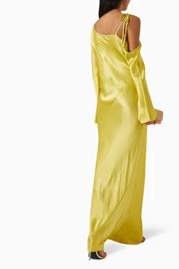 knee length dresses for ladies Shona Joy Sofia Lace Up Maxi Dress in Ginger  Coco & Lola
