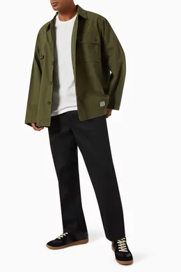Buy WACKO MARIA Green Army Shirt in Cotton For Men Online | Ounass