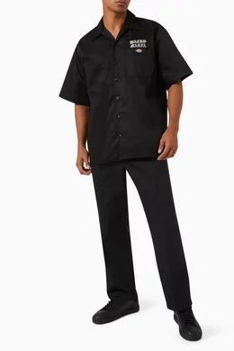 Buy WACKO MARIA Black x Dickies Work Shirt in Cotton-blend For Men Online |  Ounass Saudi
