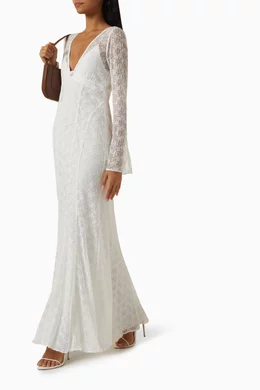chinese dress ladies Shona Joy Camille Lace Dress – Rent To Dress NZ main image 1