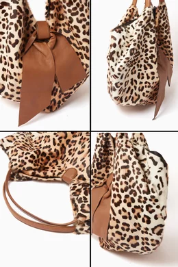 Buy Valentino Pre Loved Brown Leopard print 360 Hobo Shoulder Bag in Pony Hair For Women Online Ounass Saudi