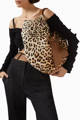 Buy Valentino Pre Loved Brown Leopard print 360 Hobo Shoulder Bag in Pony Hair For Women Online Ounass Saudi