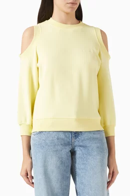 Karl lagerfeld yellow sweatshirt deals