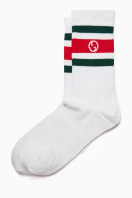 Gucci interlocking g socks sales