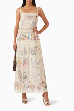 zimmermann halliday lace trim slip dress Zimmermann Halliday Lace Trim Slip Dress