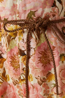 zimmermann golden plunge maxi dress Buy Pink in Linen For Women Online Guest dresses
