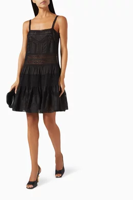 halliday lace trim short dress Zimmermann Halliday Lace-trim Minidress
