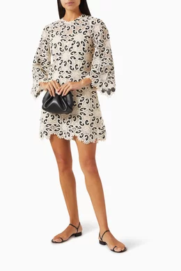 Buy Zimmermann Black Ottie Mini Dress in Lace For Women Online | Ounass  Saudi