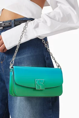 Buy Kate Spade New York Green Small Dakota Ombre Crossbody Bag in Patent Leather For Women Online Ounass Saudi