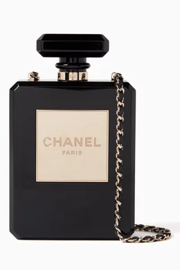 Buy Chanel Pre-Loved Black Chanel Clutch Perfume Bag in Plexi
